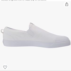 Adidas White Originals Men's Nizza Slip-on Sneaker Size 12.5